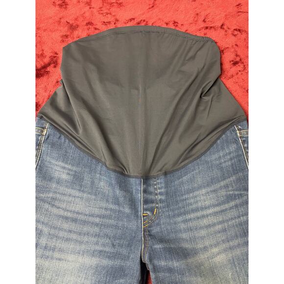 NWT Madewell Maternity jeans denim pregnancy skinny over belly 30 - Picture 5 of 9